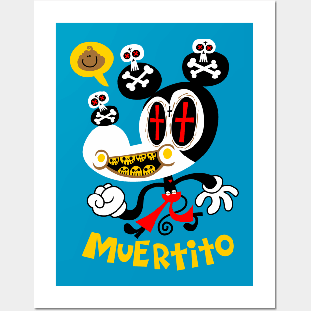 MUERTITO MOUSE Wall Art by MEXOPOLIS